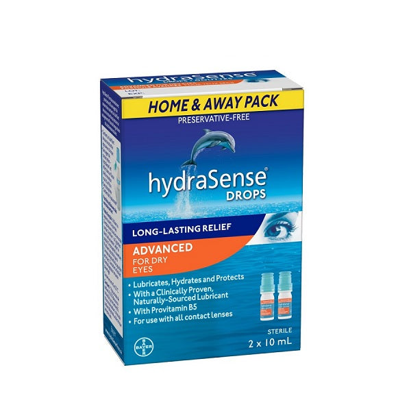 HydraSense Eye Drops Advanced For Dry Eyes 2x10mL