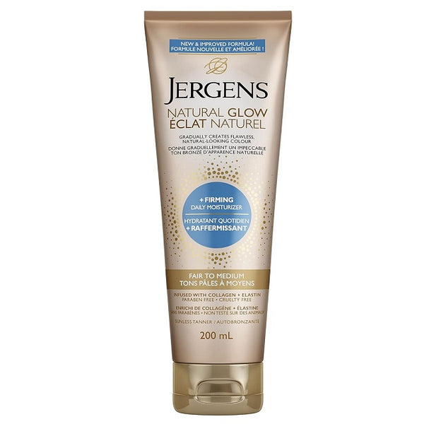 JERGENS Natural Glow + Firming Daily Moisturizer Fair To Medium 200mL