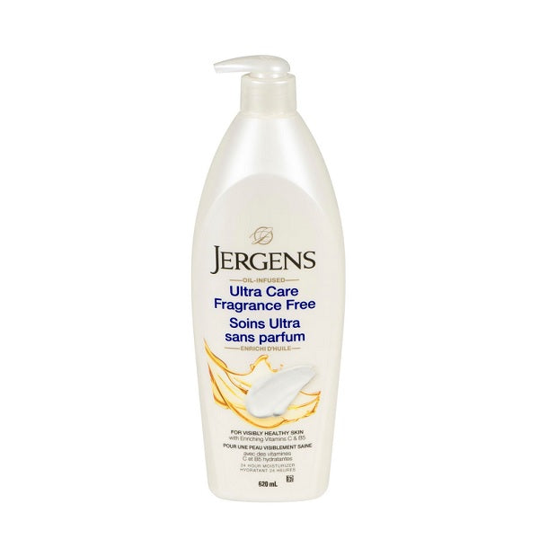 Jergens Oil Infused Moisturizer Ultra Care Fragrance Free 620mL