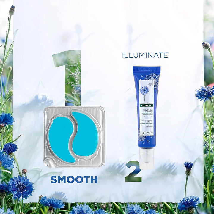 Klorane Smoothing & Soothing Eye Patches with Organic Cornflower 7x2 Patches - HaloHealthcare.com