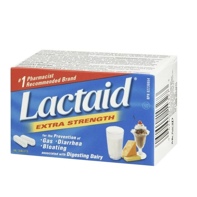 Lactaid Extra Strength Tablets 40 Tablets