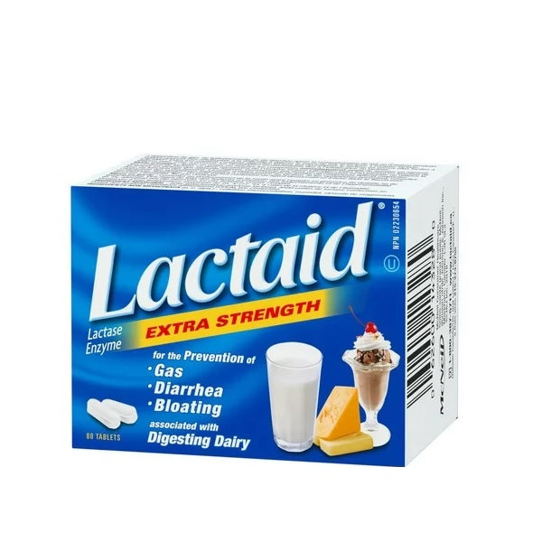 Lactaid Extra Strength Tablets 80 Tablets