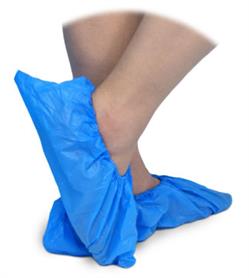 MedPro by AMG Medical Plastic Shoe Covers Blue