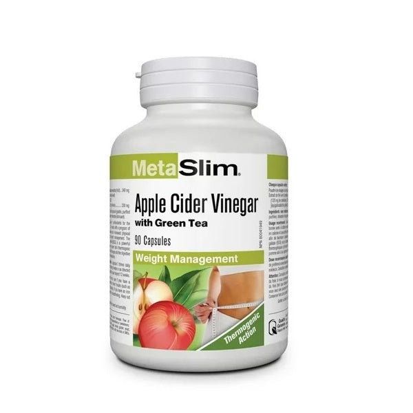 Webber Naturals MetaSlim Apple Cider Vinegar with Green Tea 90 Capsules