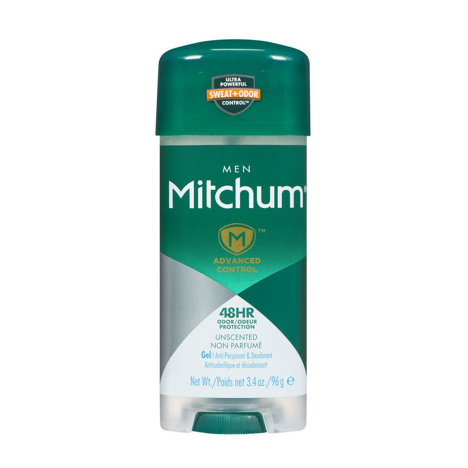 Mitchum Men Advanced Control Gel Anti-Perspirant & Deodorant Unscented ...