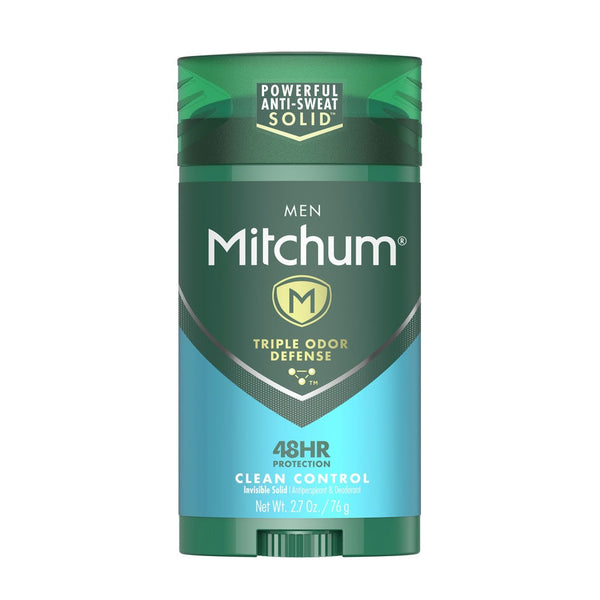 Mitchum Men Triple Odor Defense Invisible Solid Antiperspirant & Deodorant Clean Control 76g