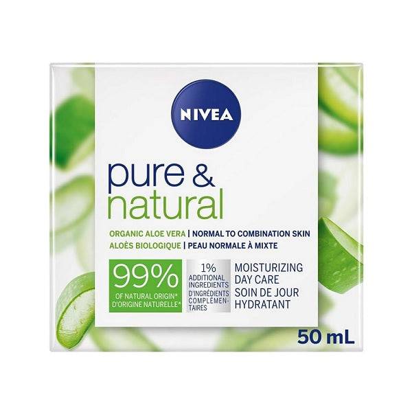 NIVEA Pure & Natural Moisturizing Day Care for Normal To Combination Skin 50mL