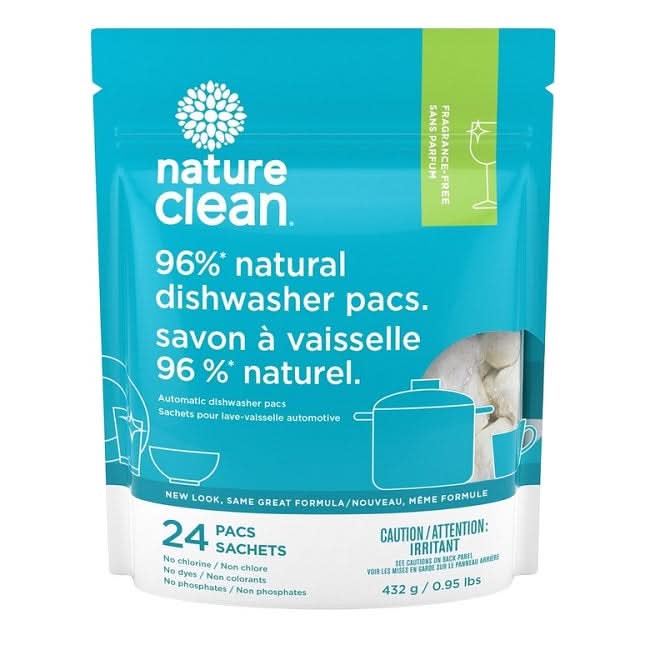 Nature Clean Automatic Dishwasher Pacs 24 Count - HaloHealthcare.com