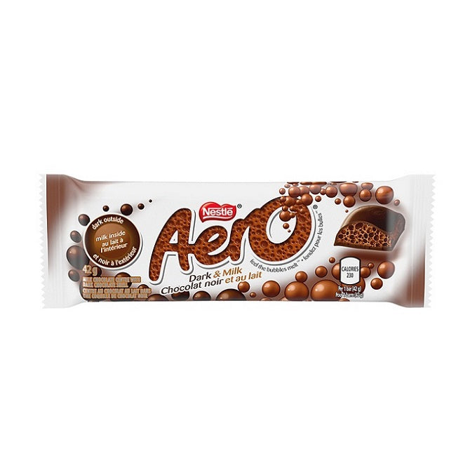 Nestle Aero Dark & Milk Chocolate Bar 72g