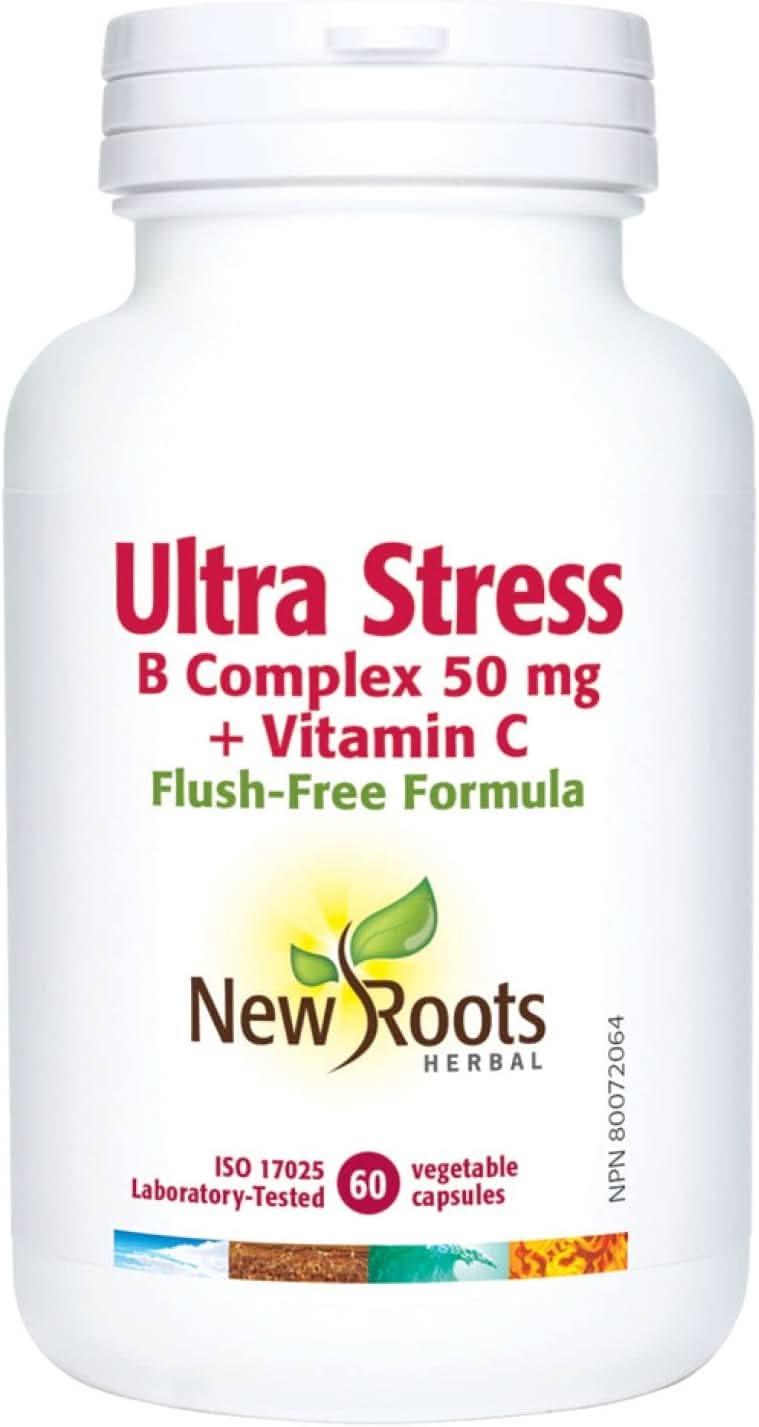 New Roots Herbal Ultra Stress B Complex 50mg + Vitamin C