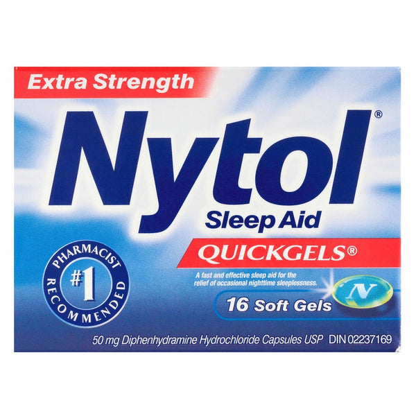 Nytol Sleep Aid Extra Strength QuickGels 16 Soft Gels