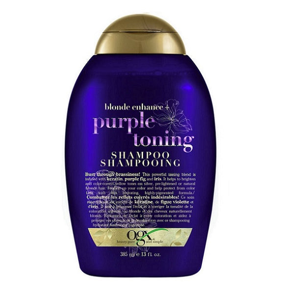 OGX Blonde Enhanced + Purple Toning Shampoo 385mL