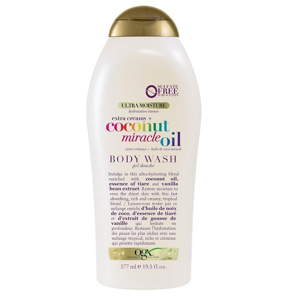 OGX Extra Creamy + Coconut Miracle Oil Ultra Moisture Body Wash 577mL