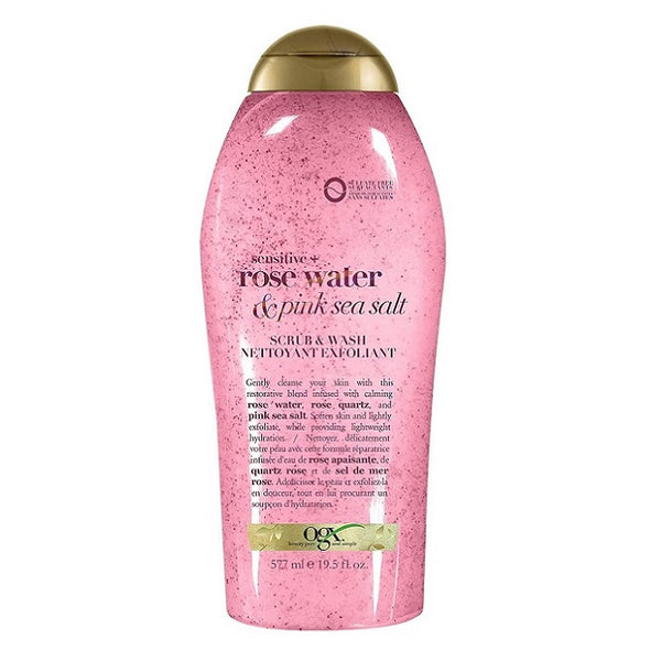 OGX Pink Sea Salt & Rose Water Scrub & Wash 577mL