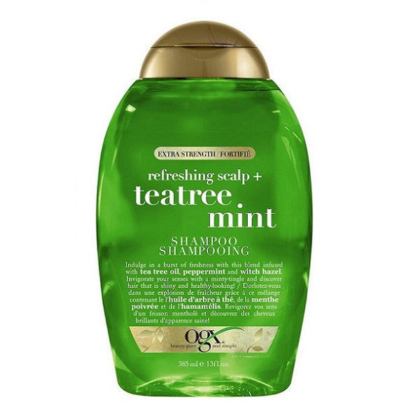 OGX Refreshing Scalp + Tea Tree Mint Extra Strength Shampoo 385mL
