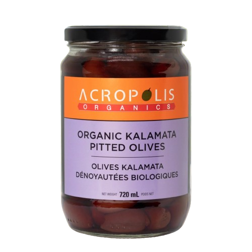 Acropolis Organic Pitted Kalamata Olives 720mL - Yeswellness