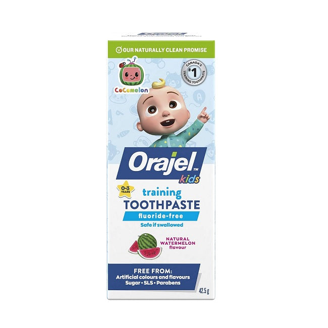 Trainer Toothpaste Orajel Kids Cocomelon Toothpaste: Watermelon Flavor 42.5g
