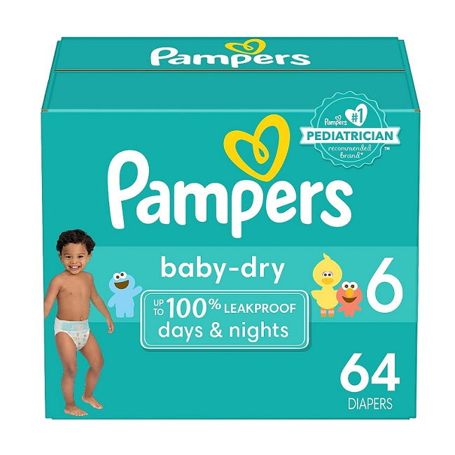 Pampers Baby Dry Diapers Size 6 Diapers  64