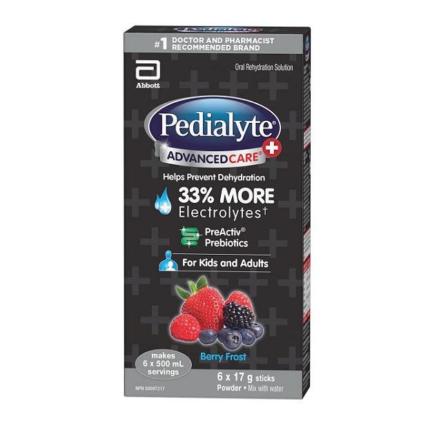 Pedialyte Advanced Care Plus Electrolytes Powder Sticks 6x17g