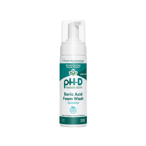 pH-D Feminine Health Boric Acid Sensitive Foam Wash 177mL - HaloHealthcare.com