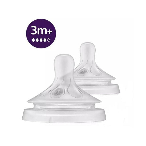 Philips Avent Natrual Response Nipple Flow 4 3M+ - 2 Pack