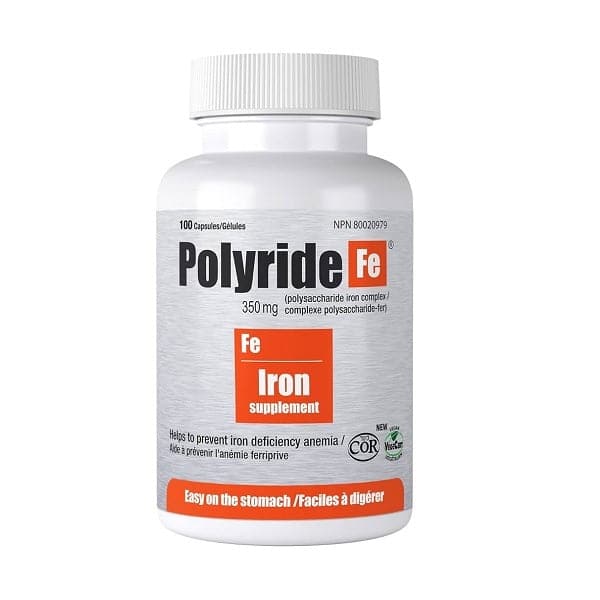 Polyride Fe Iron Supplement 350mg (Various Sizes)