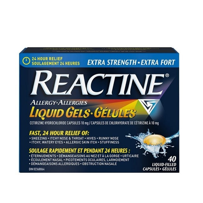 Reactine Allergy Extra Strength Liquid Gels 10mg