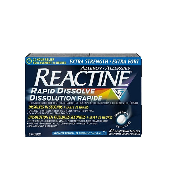 Reactine Allergy Rapid Dissolve Tablets Extra Strength