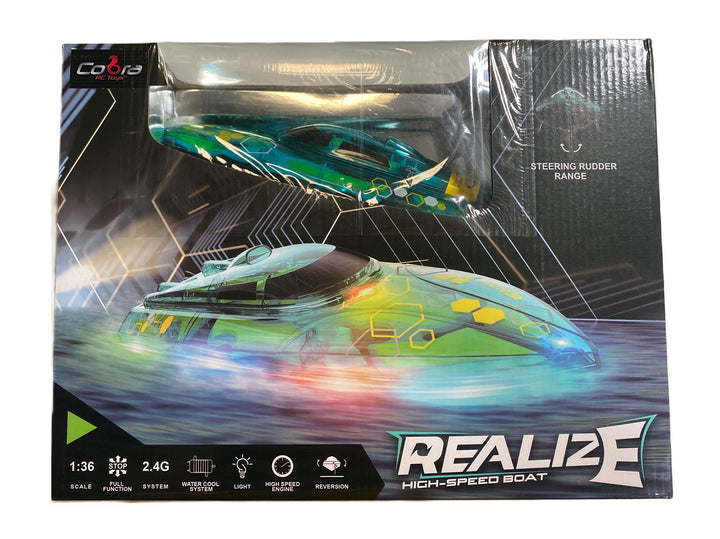 Relaxus H155 Remote Control Boat Racing Boat 4CH with LED