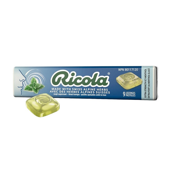 Ricola Extra Strength Icy Menthol 9 Lozenges
