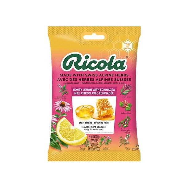 Ingredients Ricola Lemon Ricola Honey Lemon Echinacea Drops: Natural Soothing Relief