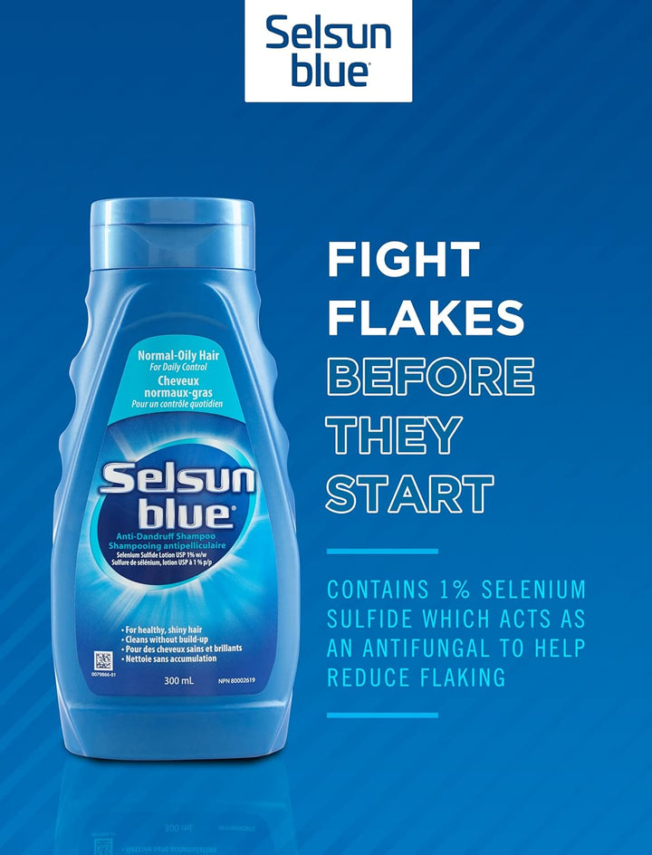 Selsun Blue Normal-Oily Hair Anti-Dandruff Shampoo Fight Flakes