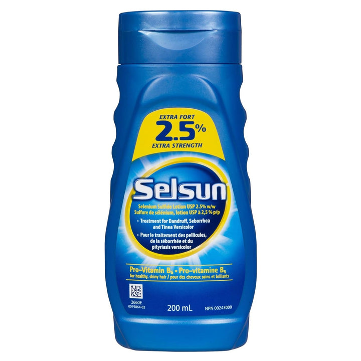 Selsun 2.5% Extra Strength Selenium Sulfide Shampoo 200mL