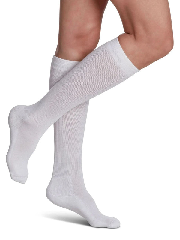 Sigvaris Eversoft Diabetic Socks Unisex 8-15mmHg White