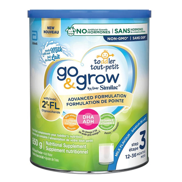 Similac Go & Grow Step 3 Advanced Formulation 12-36 Months Milk Flavour 850g
