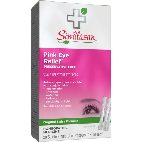 Similasan Pink Eye Relief Single-Use Droppers 20 Count x 0.4mL