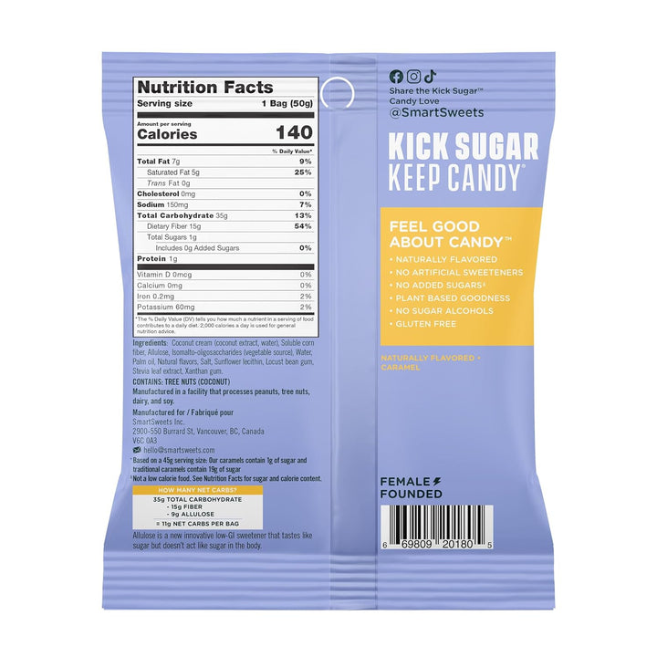 SmartSweets Caramels 45g - HaloHealthcare.com