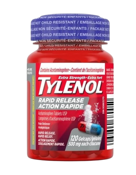 Tylenol Gelcap Extra Strength Rapid Release 120 Caps - Halohealthcare.com