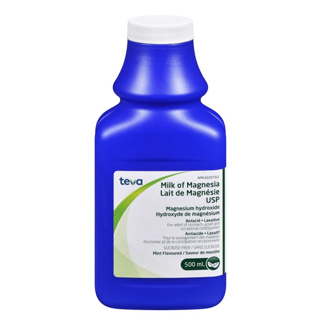 Teva Milk of Magnesia Mint Flavored 500mL