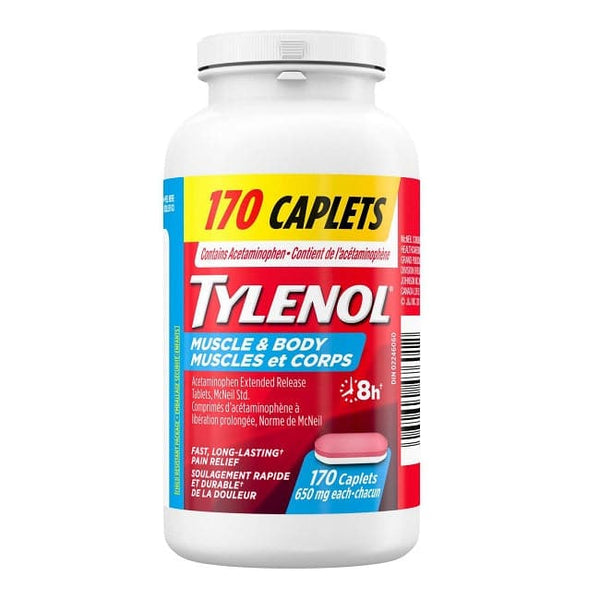 Tylenol Muscle & Body 650mg 170 Caplets