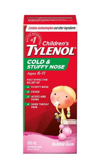 Tylenol Cold & Stuffy Nose Child 100mL