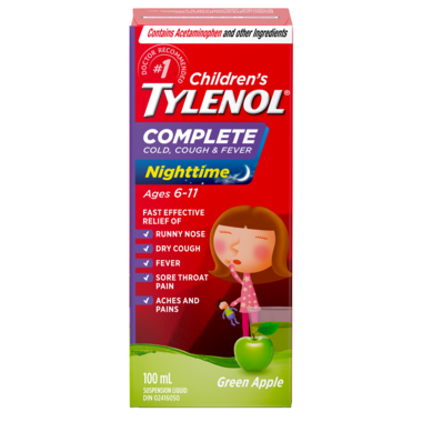 Tylenol Children's Complete Cold, Cough & Fever Nighttime 100mL