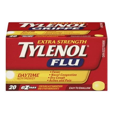 Tylenol Flu Extra Strength Daytime 20 Tabs