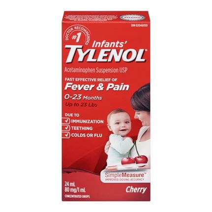 Tylenol Infant Fever & Pain Drop Cherry 24mL