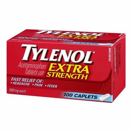 Tylenol Extra Strength 500mg Caplets 100 - Halohealthcare.com