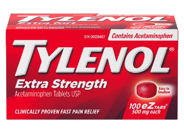 Tylenol Extra Strength 500 mg EZ Tabs (Various Sizes ) - HaloHealthcare.com
