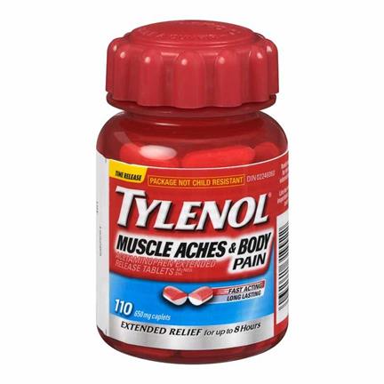 Tylenol Muscle & Body Pain Extended Relief 650mg (Various Caps) - HaloHealthcare.com