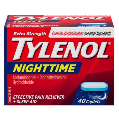 Tylenol Night Extra Strength  40 Caplets - Halohealthcare.com