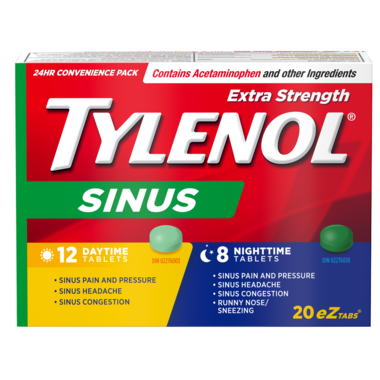 Tylenol Sinus Extra Strength Daytime & Nighttime (Various Tabs) - HaloHealthcare.com