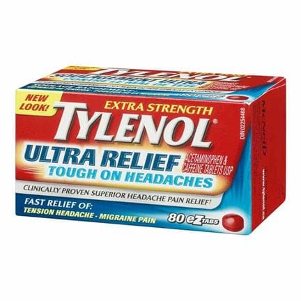 Tylenol Ultra Relief Tough On Headaches 80 Tabs - Halohealthcare
